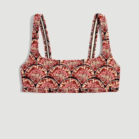 🐙MADEWELL SECOND WAVE BALCONETTE BIKINI SET IN PAINTED SEASHELLS SIZE XL - Picture 7 of 16